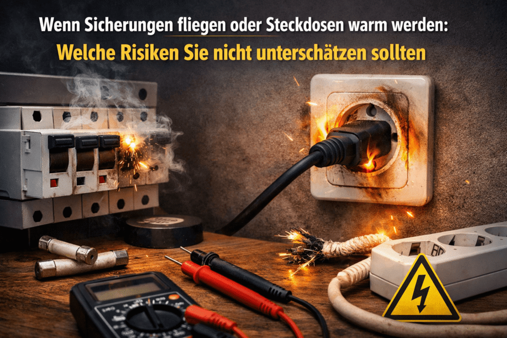 Überhitzte Steckdose und Sicherungen !!!