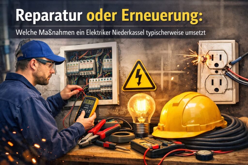 Elektriker repariert Sicherungskasten !