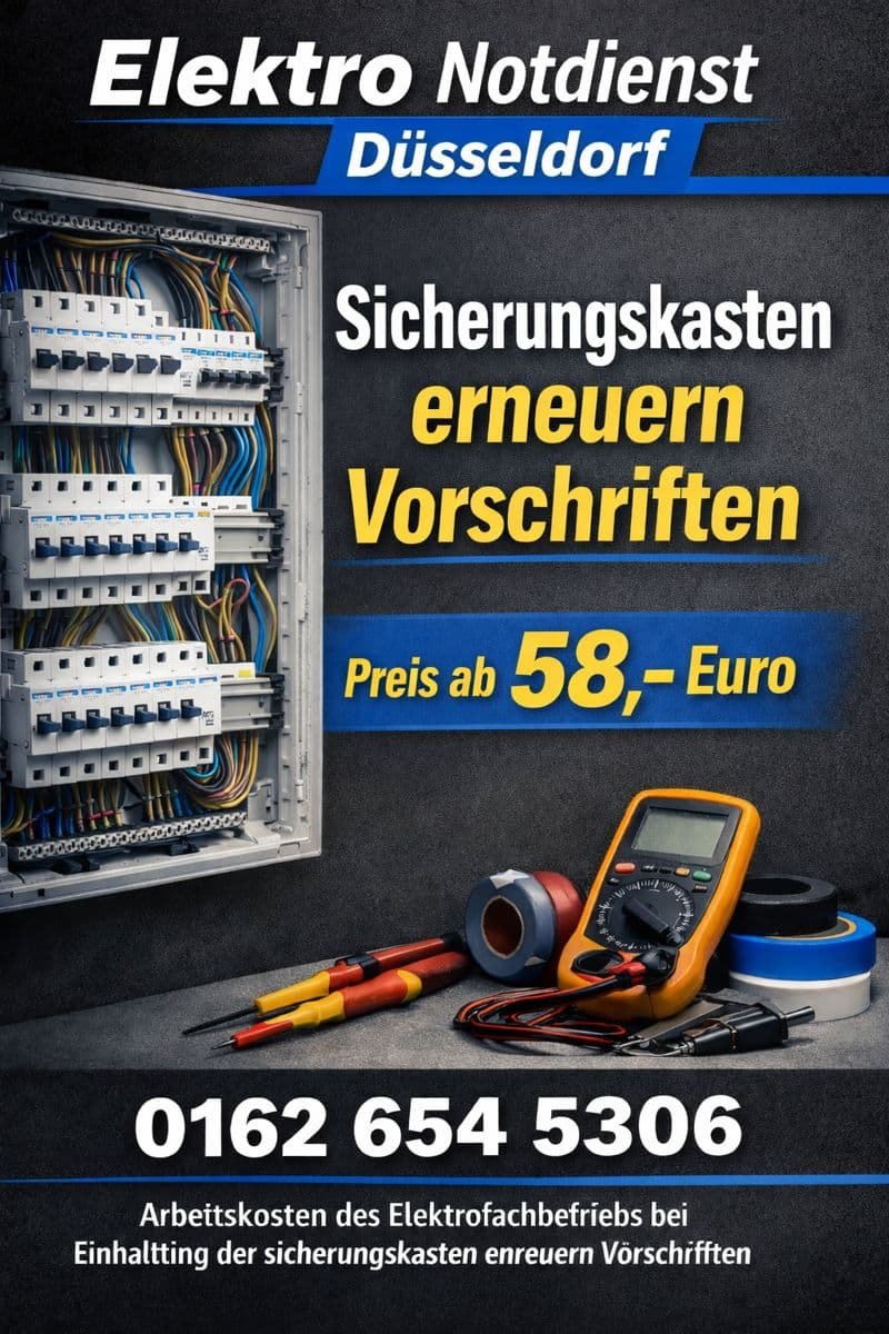 Sicherungskasten erneuern Vorschriften