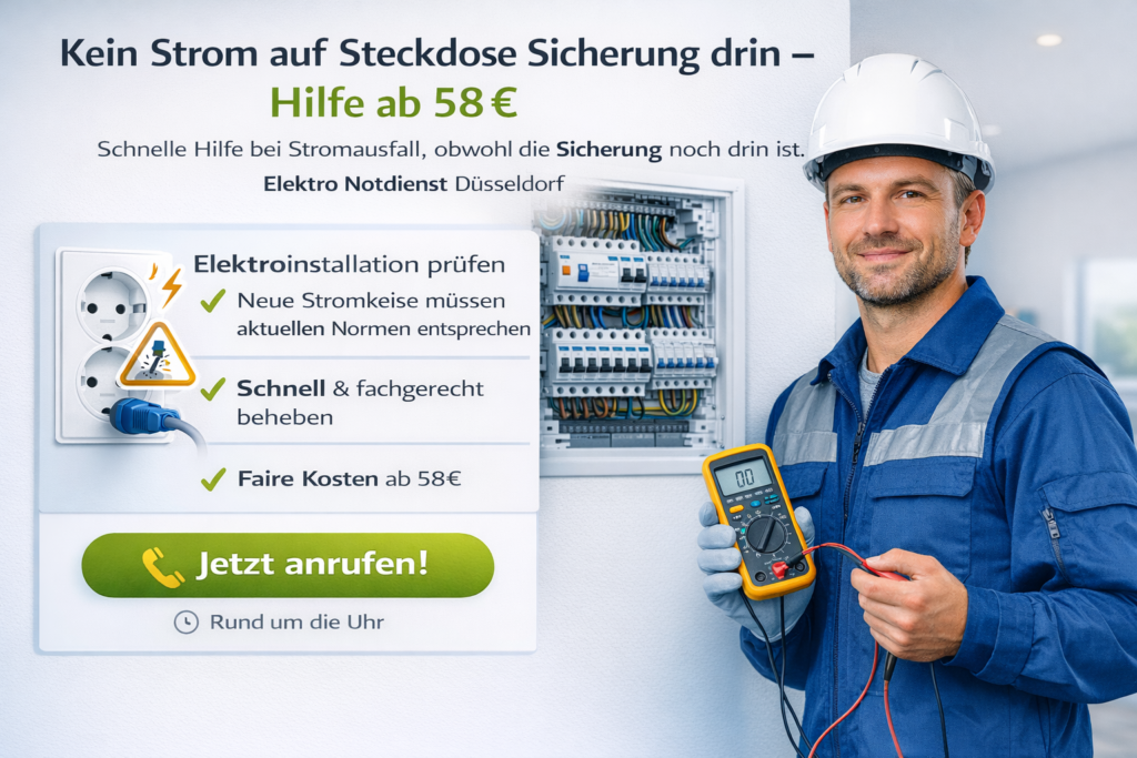 Kein Strom auf Steckdose Sicherung drin