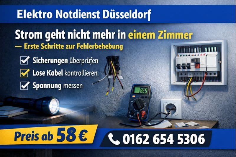 strom geht nicht mehr in einem zimmer