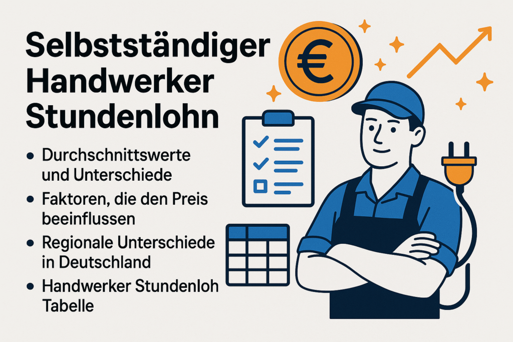 selbstständiger handwerker stundenlohn