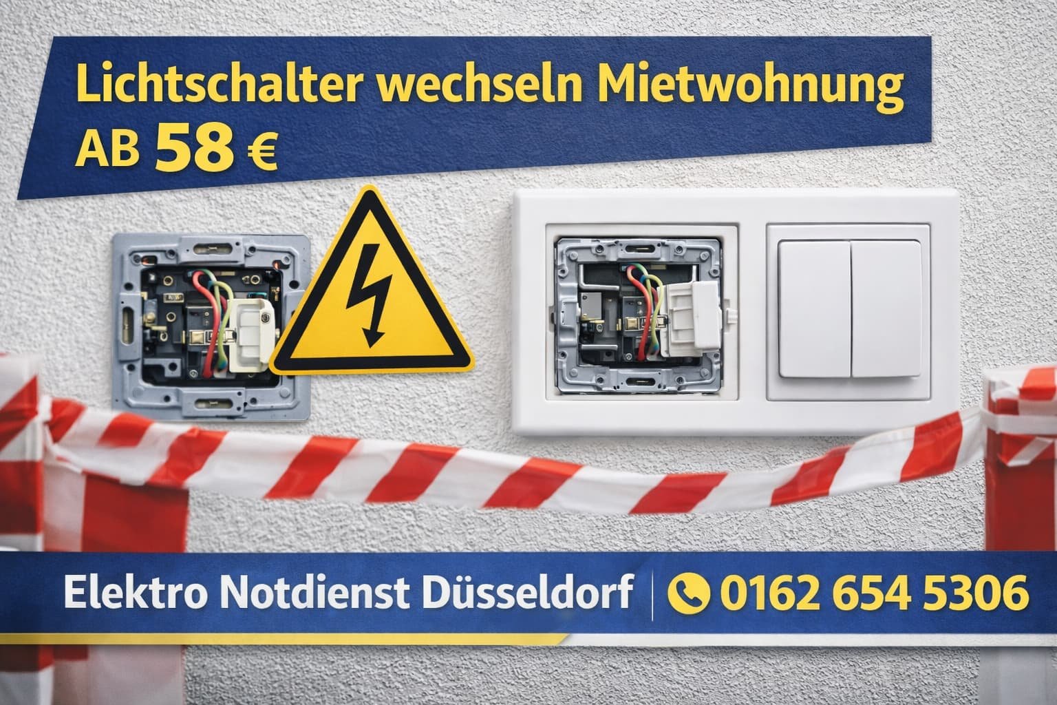 Lichtschalter wechseln Mietwohnung