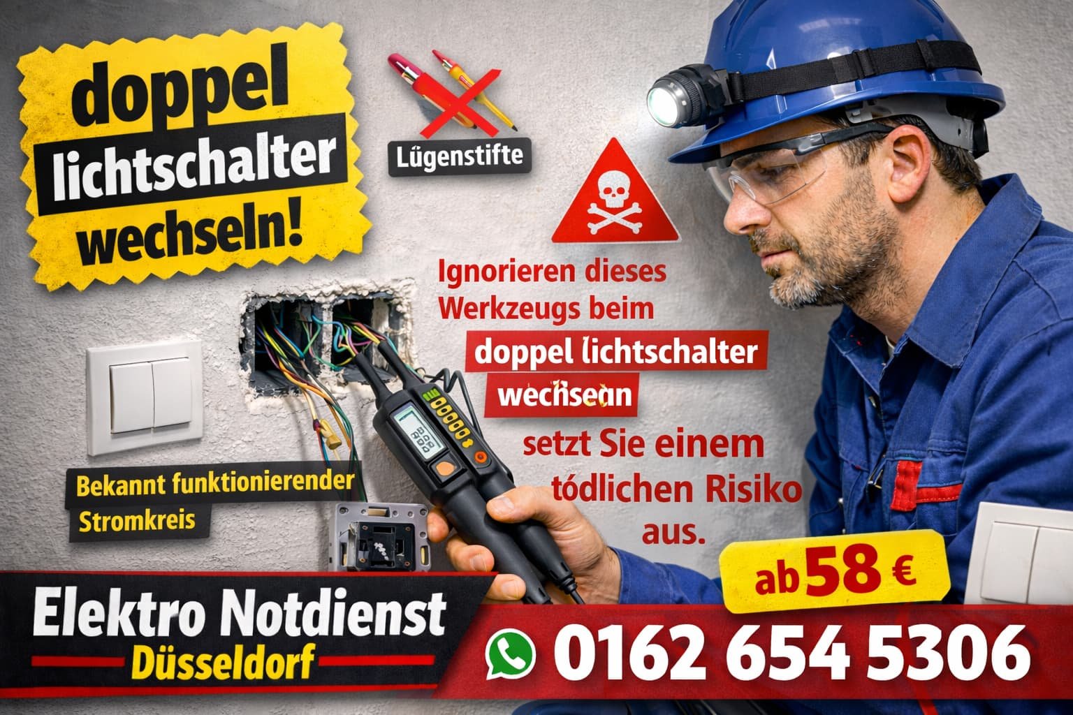 doppel lichtschalter wechseln