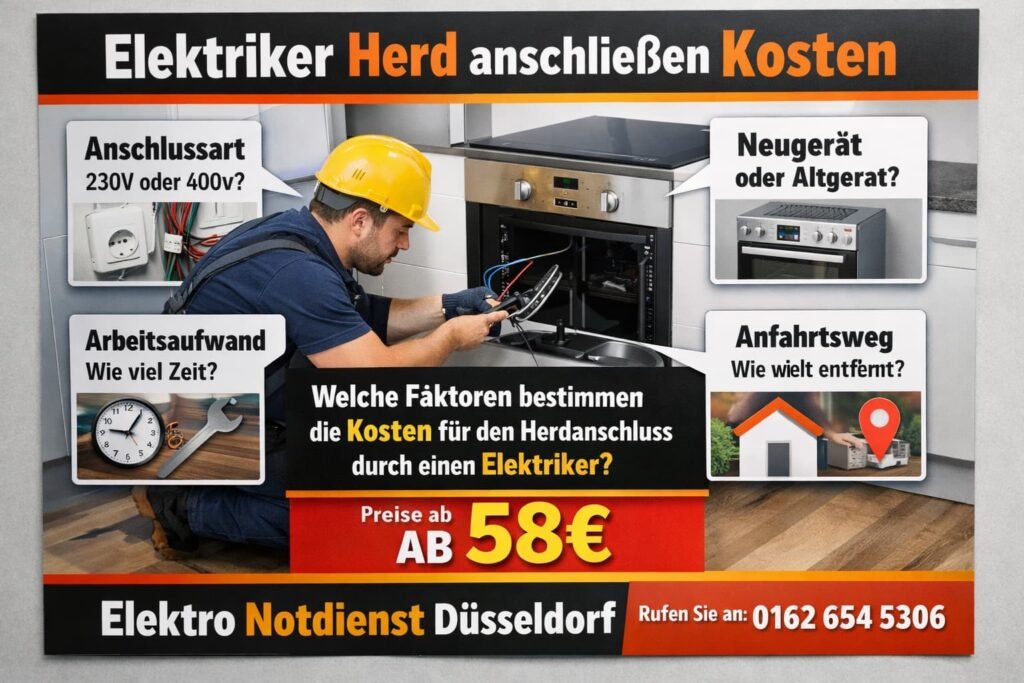 Elektriker Herd anschließen Kosten