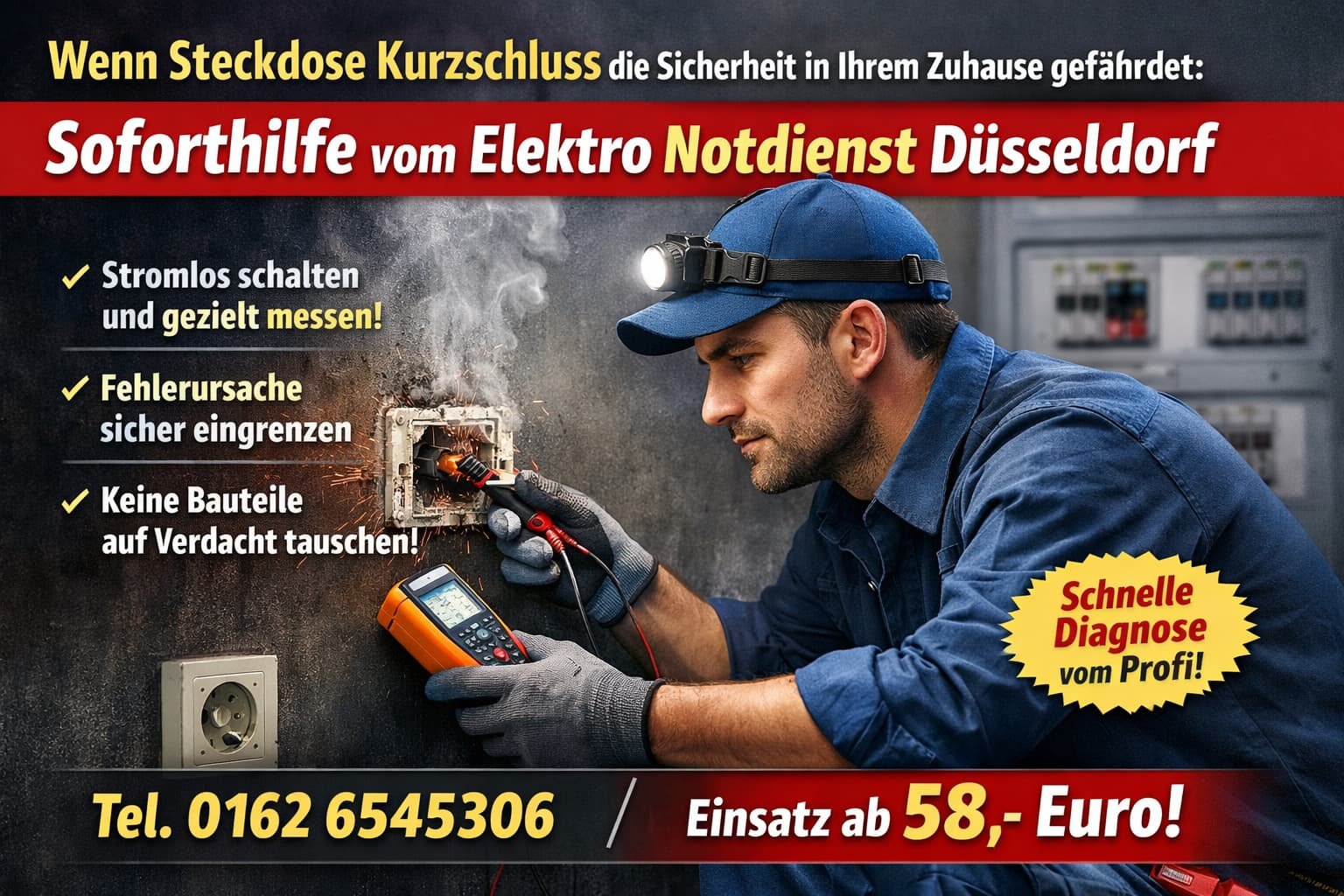 steckdose kurzschluss