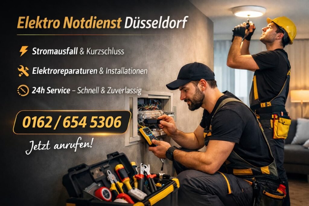 Elektro Notdienst Düsseldorf – 24/7 Schnelle Hilfe bei Stromausfall