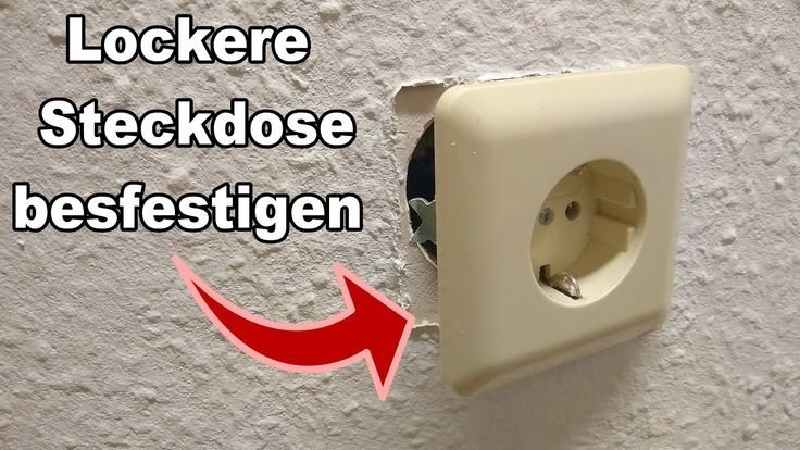 Wie du eine lockere Steckdose wieder befestigen kannst! Steckdosen, Haushalts-ti