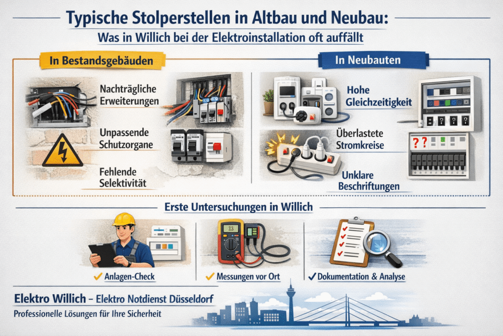 Was in Willich bei der Elektroinstallation oft auffällt