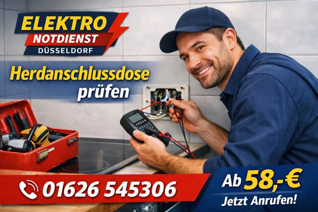 Herdanschlussdose prüfen