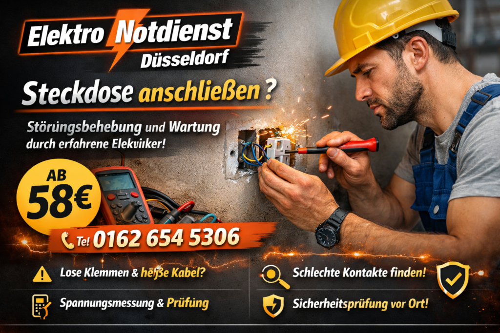 steckdose anschließen