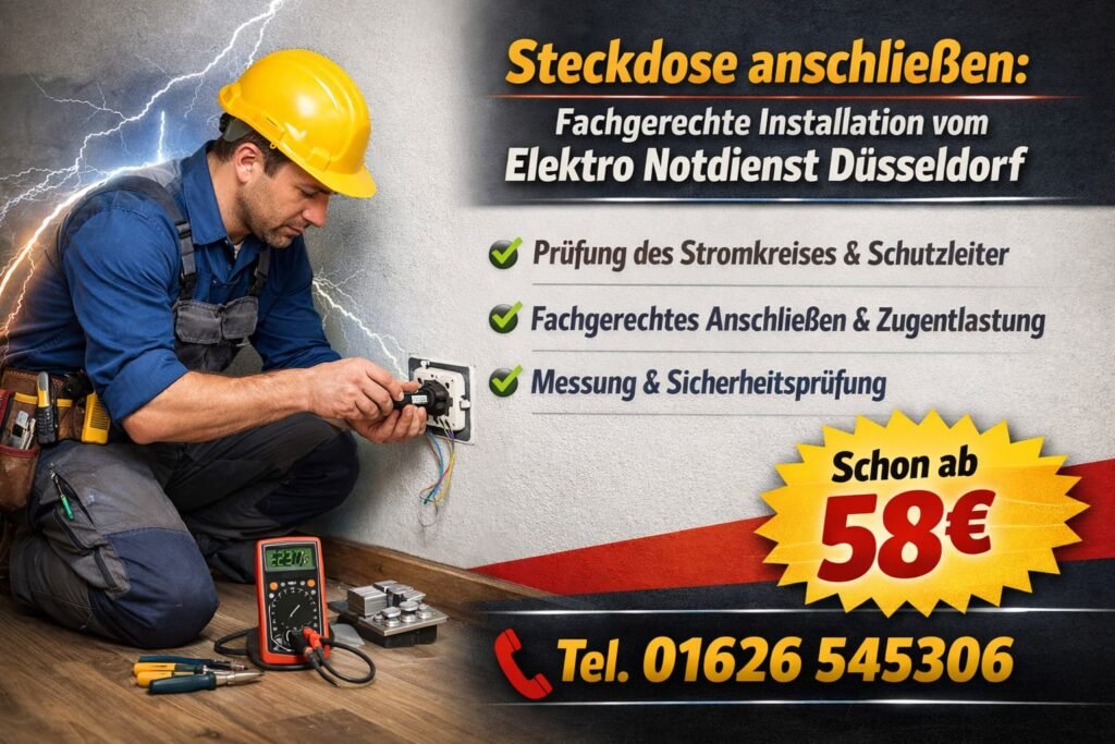 steckdose anschließen