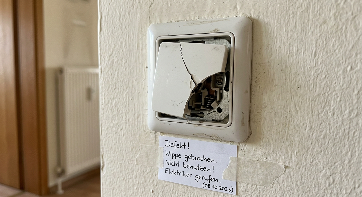lichtschalter wippe defekt
