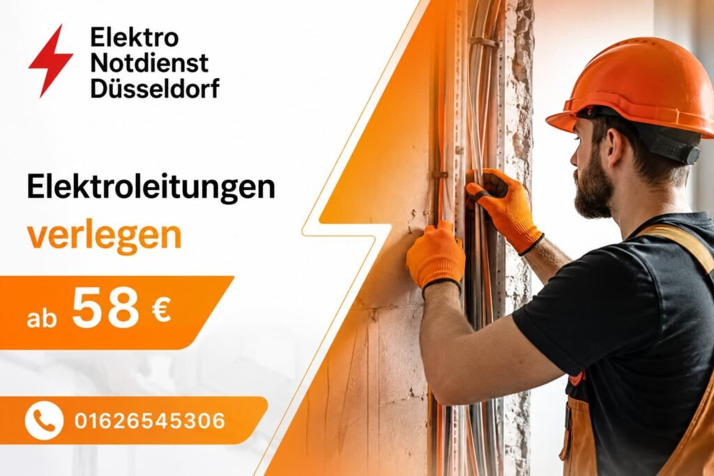 Elektriker bei der Modernisierung einer Elektroanlage