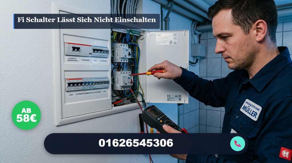 fi schalter lässt sich nicht einschalten