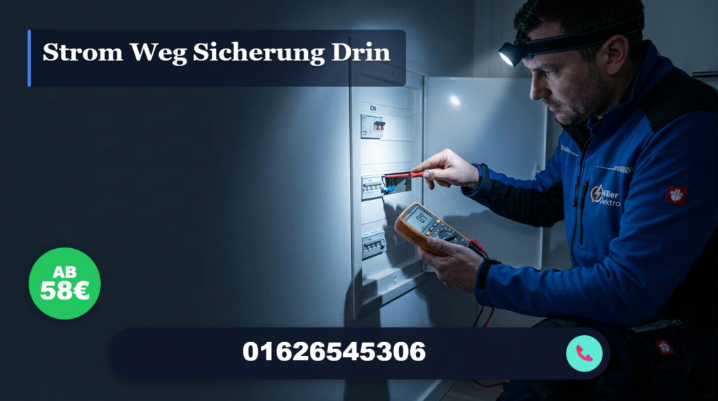 strom weg sicherung drin