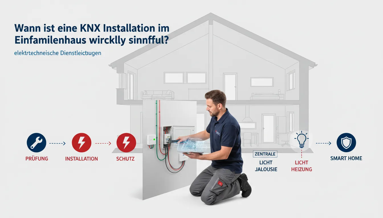 knx installation einfamilienhaus – Lösung