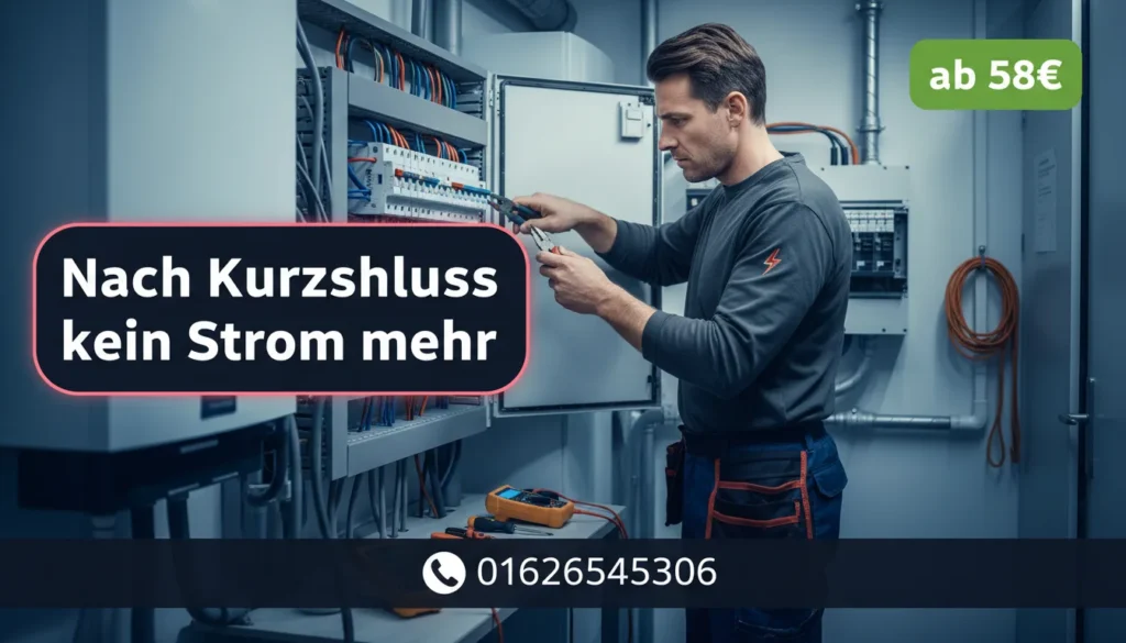 nach kurzschluss kein strom mehr