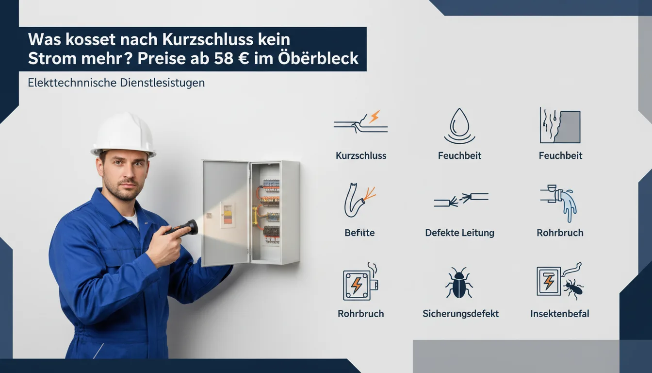 nach kurzschluss kein strom mehr – Problem