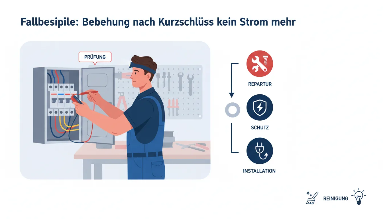 nach kurzschluss kein strom mehr – Lösung