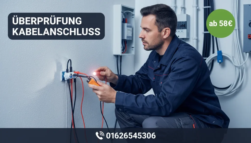 überprüfung kabelanschluss