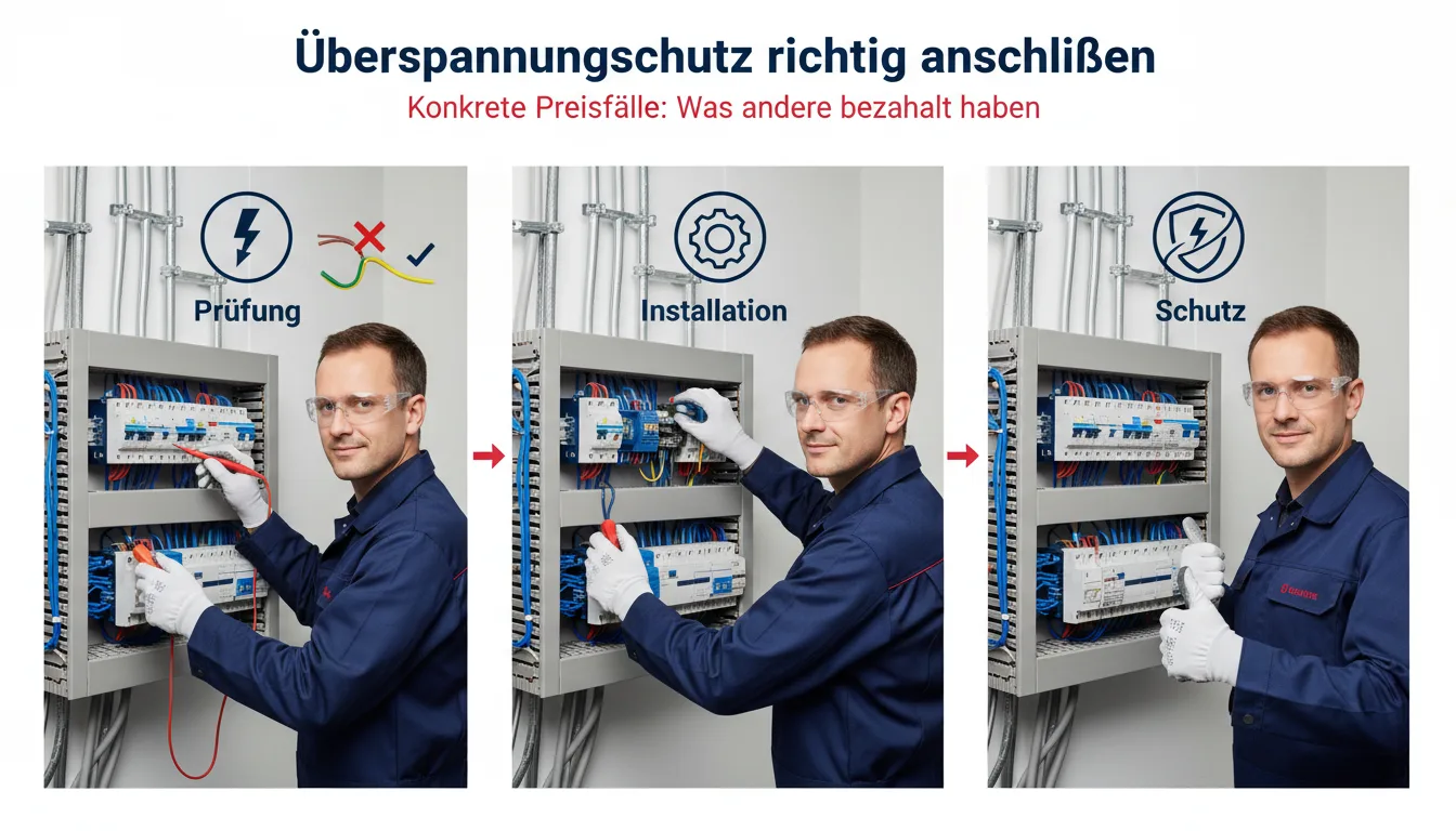 überspannungsschutz richtig anschließen – Lösung