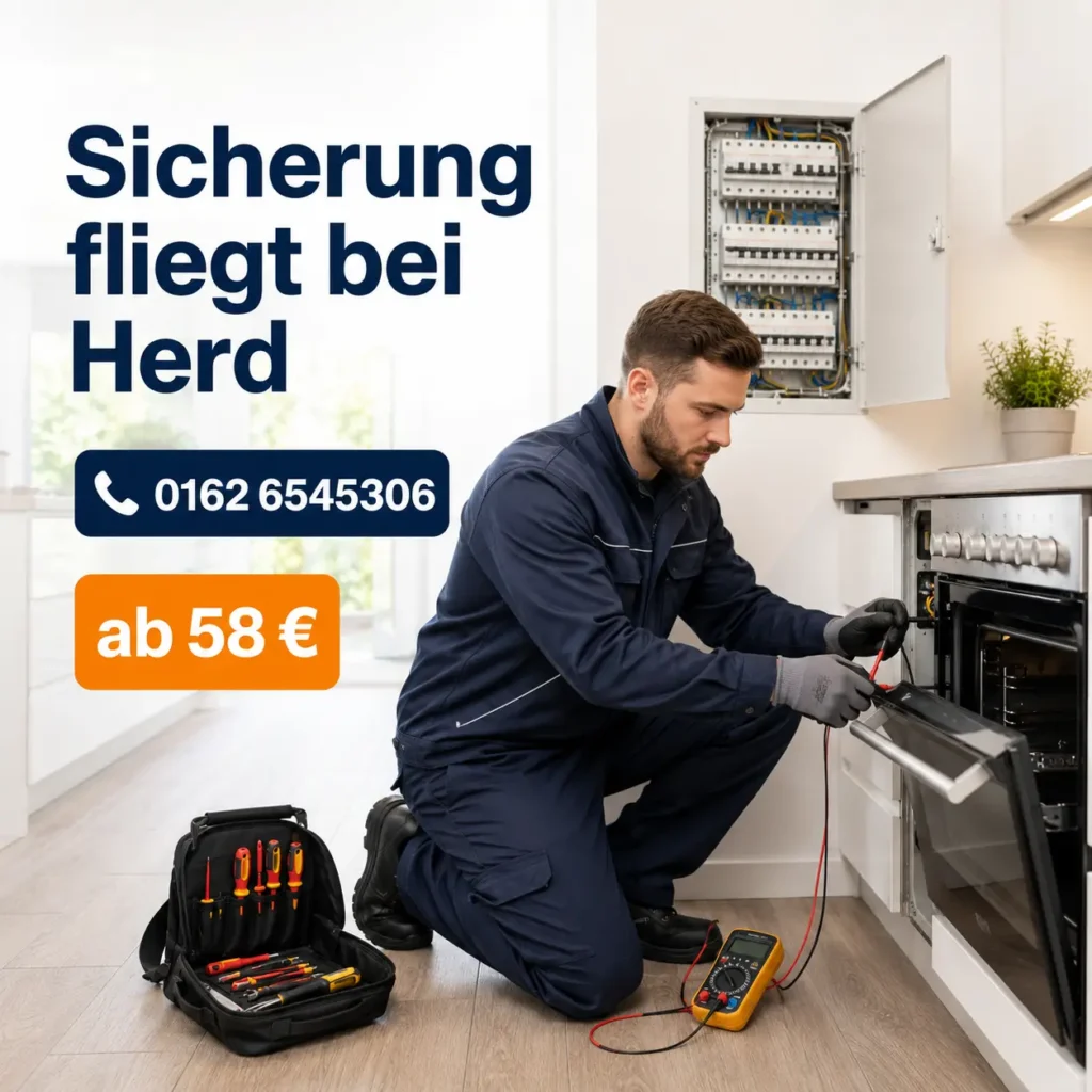 Sicherung fliegt bei Herd