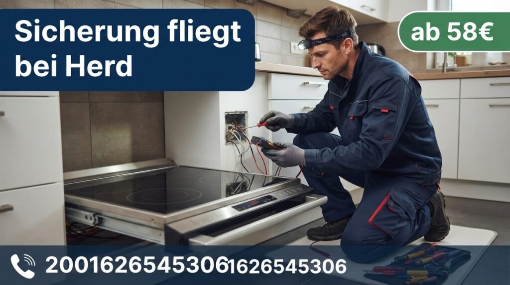 Sicherung fliegt bei Herd